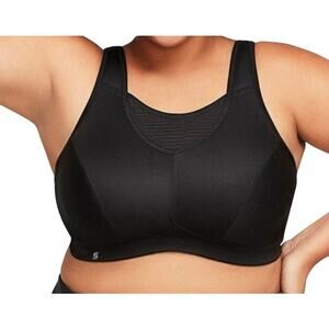 Glamorise sports bra 1067 Elite Performance Medium Impact Cami black 34G